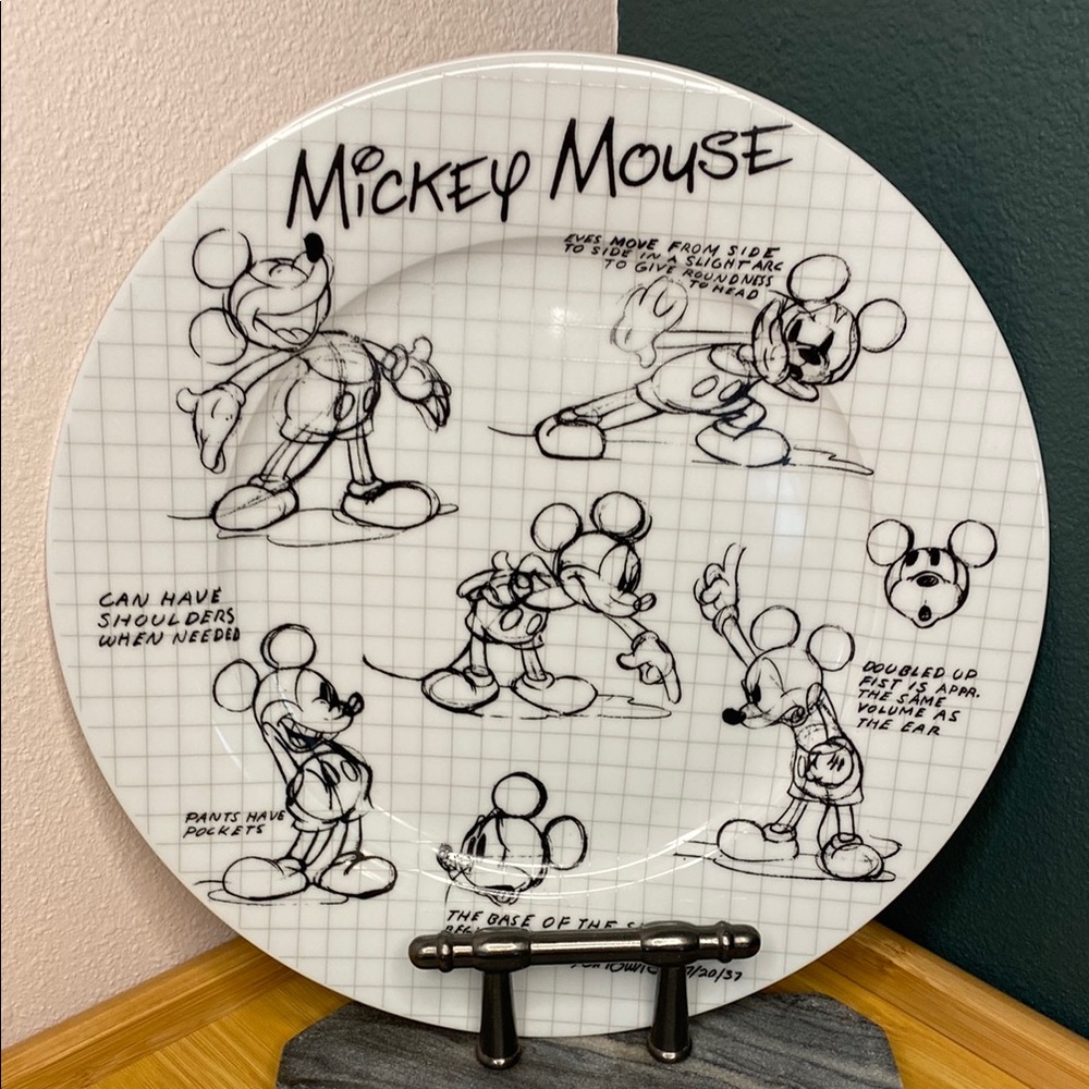 Disney Sketchbook Mickey Mouse Plate